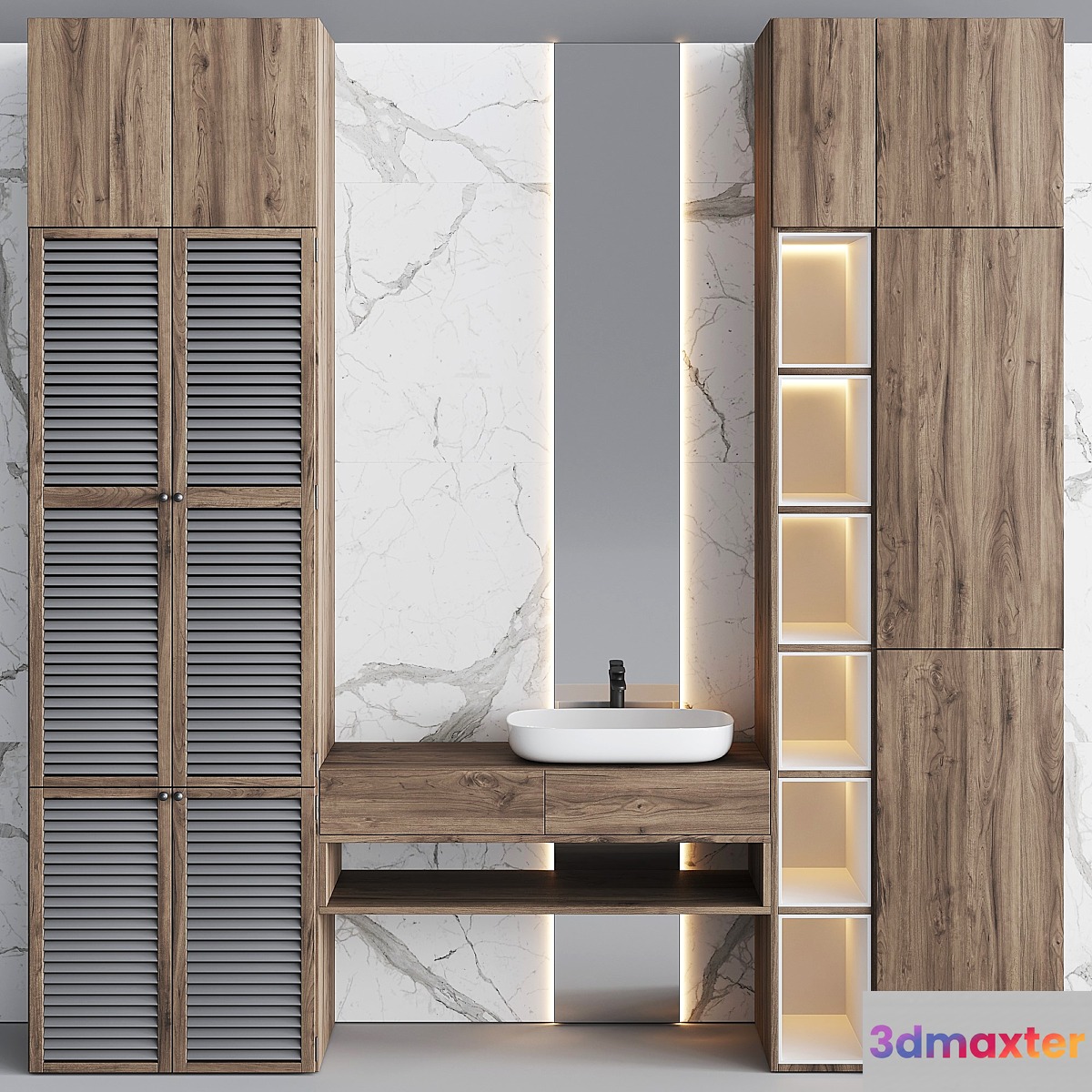 Bathroom Set BS26 3D Max