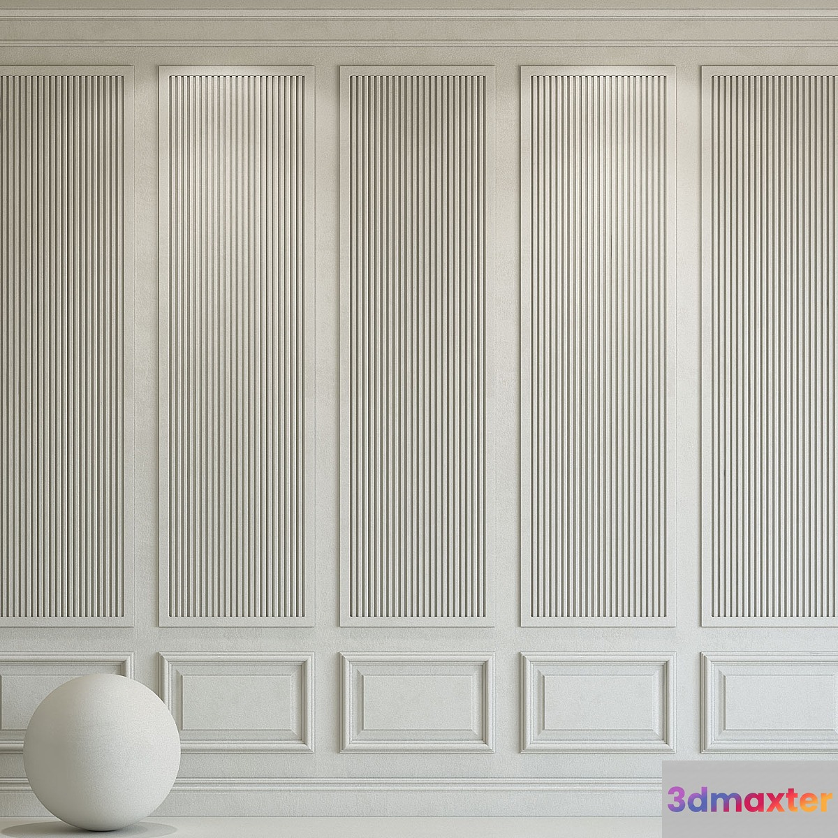 Decorative plaster with molding 178 3D Max