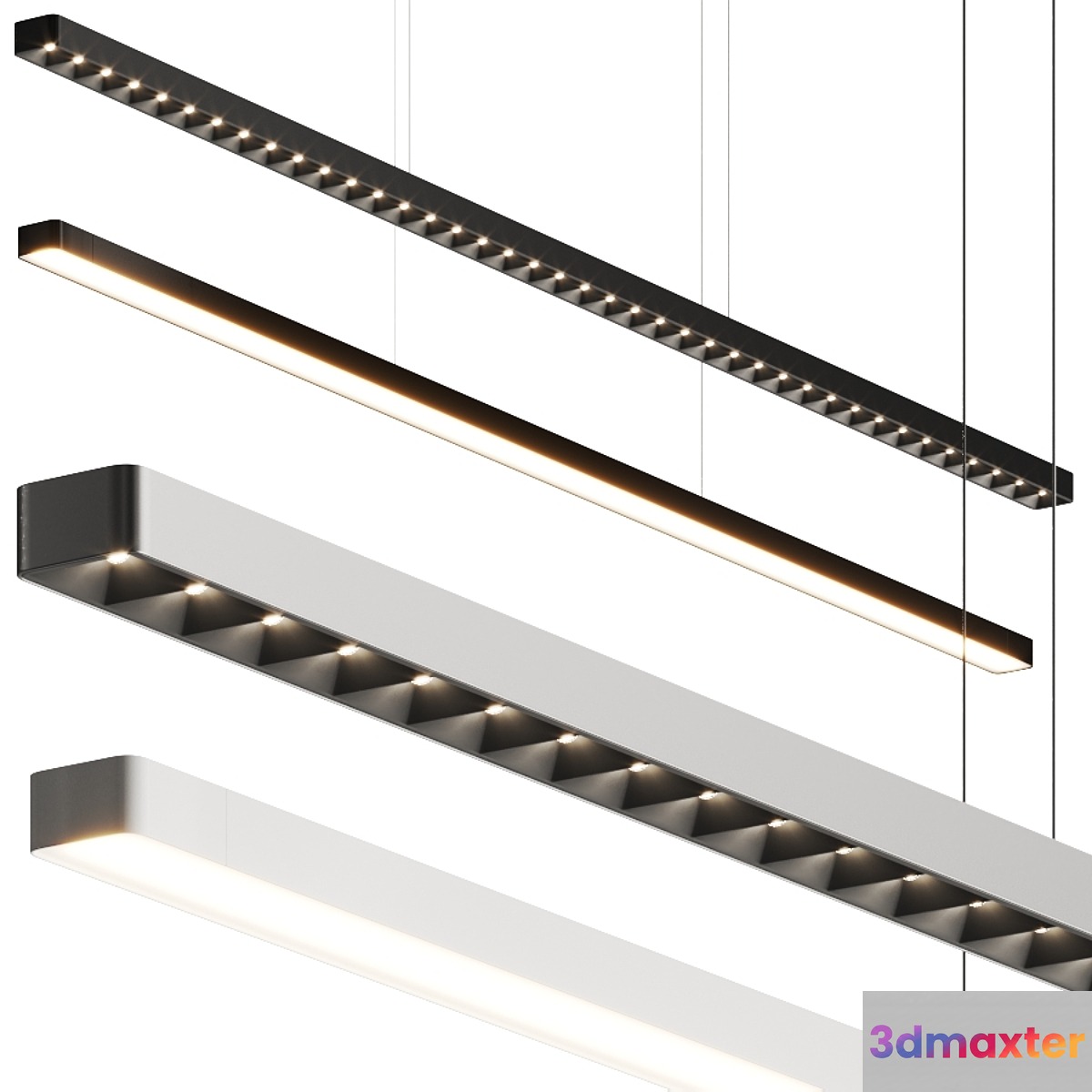 Flos Super Line & Pro Pendant Lamps 3D Max