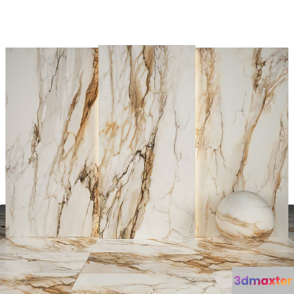 Tru gold marble - No.2 3D Max