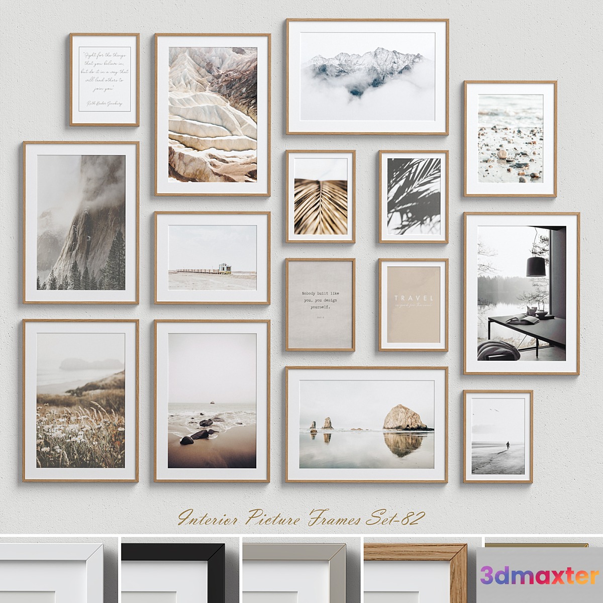 Interior Picture Frames Set-82 3D Max