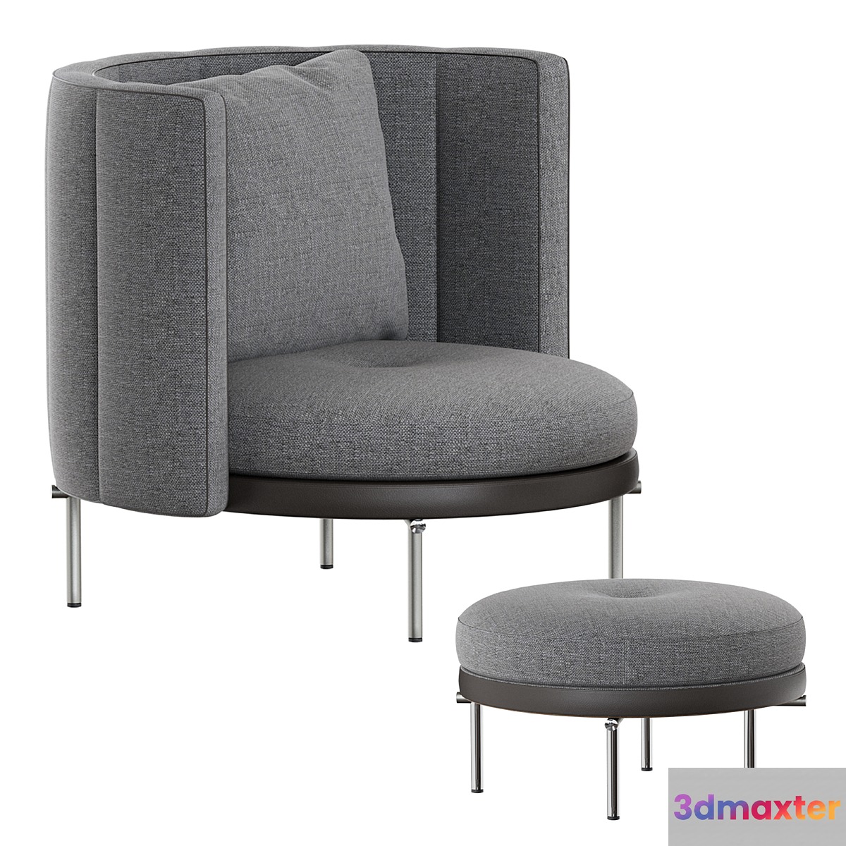 Minotti TORII Armchair 3D Max
