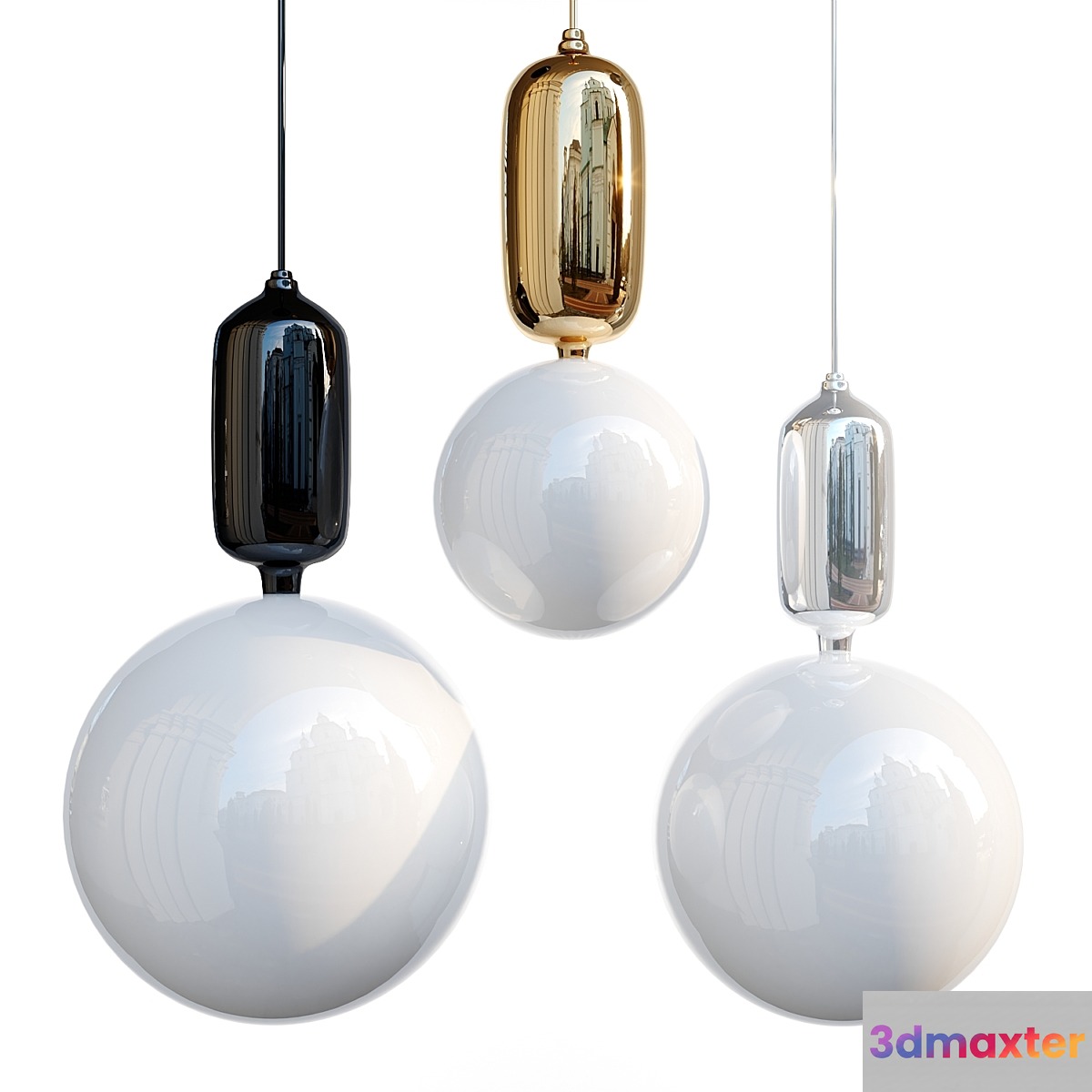 Hanging chandelier 3D Max