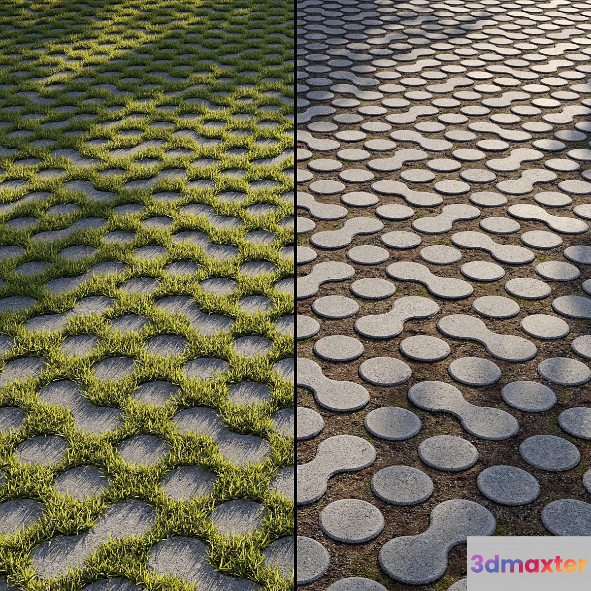 Eco-paving Type 1 Pattern 2 3D Max