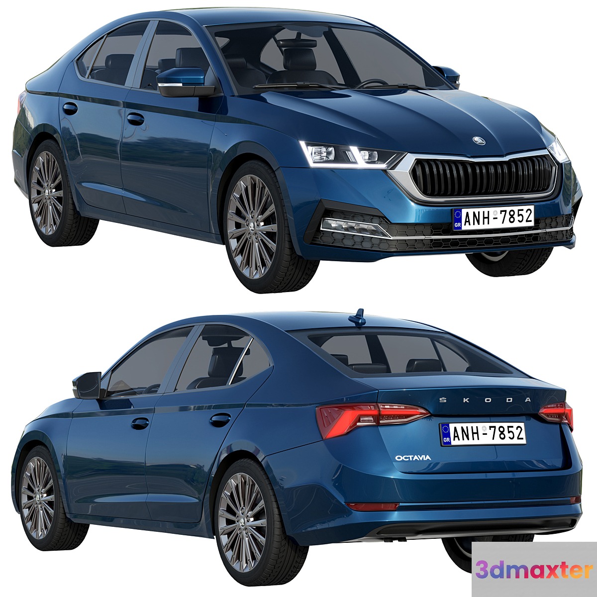 Skoda Octavia 2020 3D Max