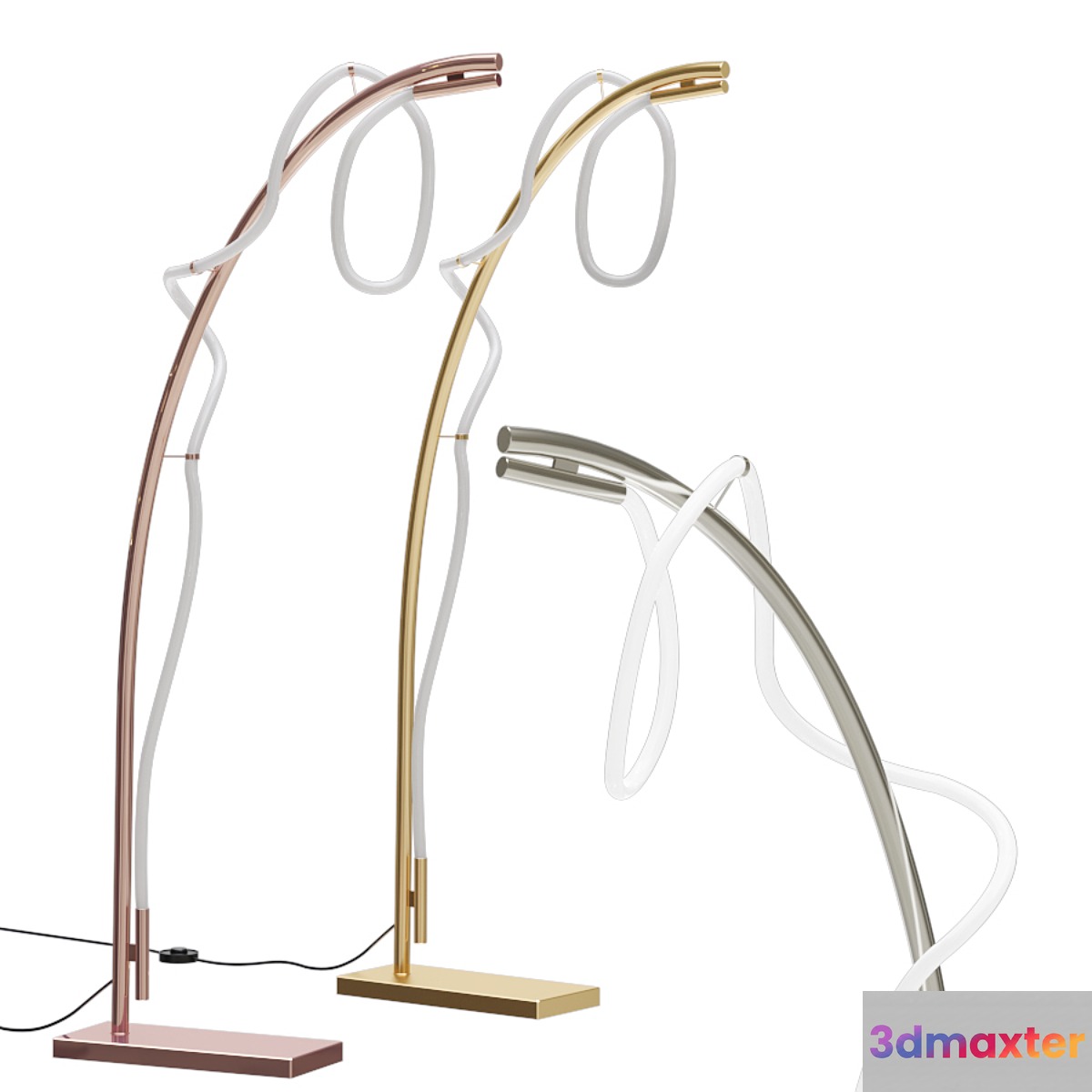 Floor lamp Glorlfy Pink Fl