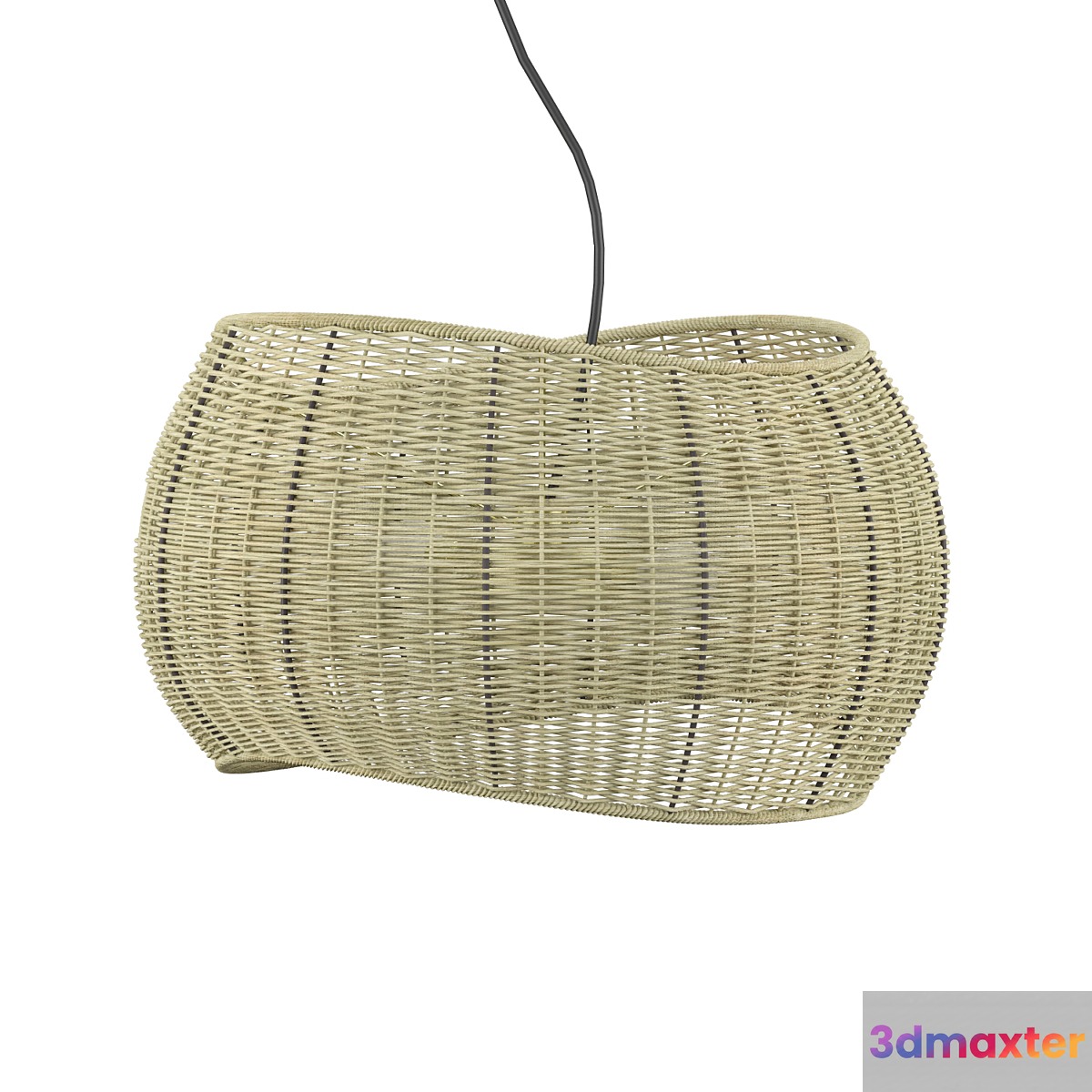 Althea Wicker Pendant Light (Crate and Barrel) 3D Max