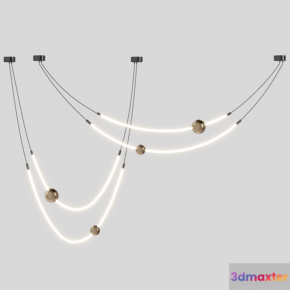 Line led Chandelier - No.2
