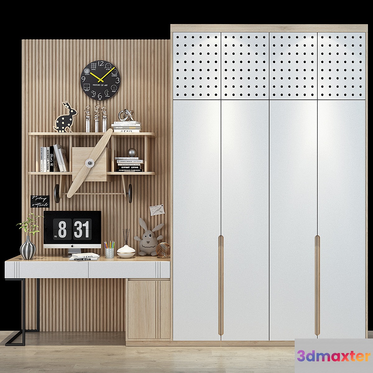 Furniture for a children 0365 3D Max