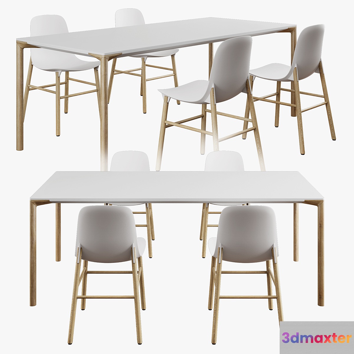 Kristalia set 003 boiacca wood + sharky
