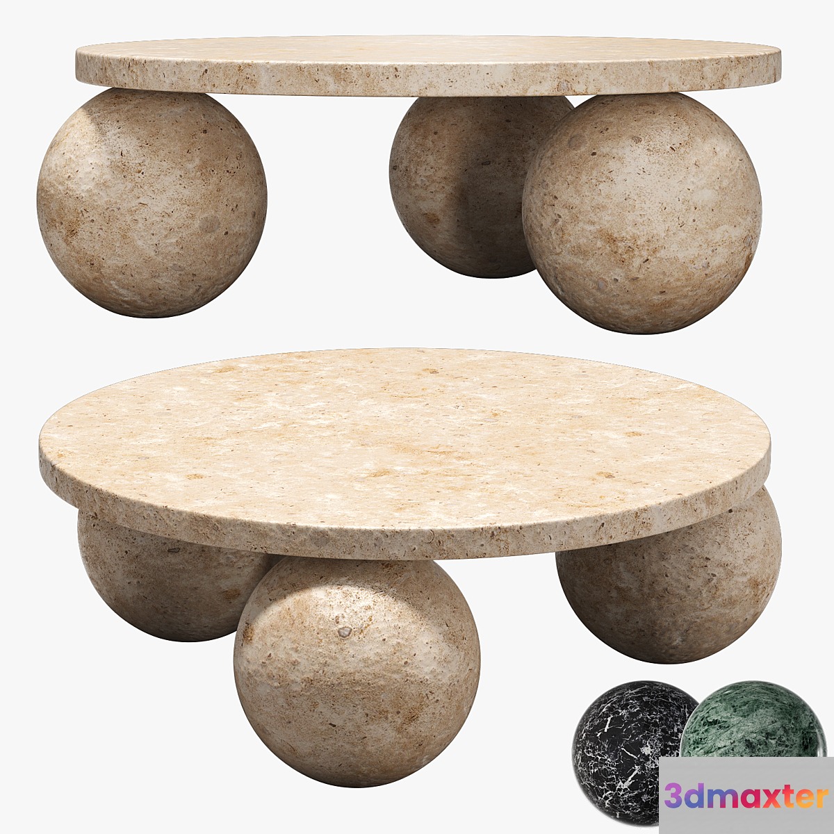 Kelly Wearstler morro coffee table 3D Max