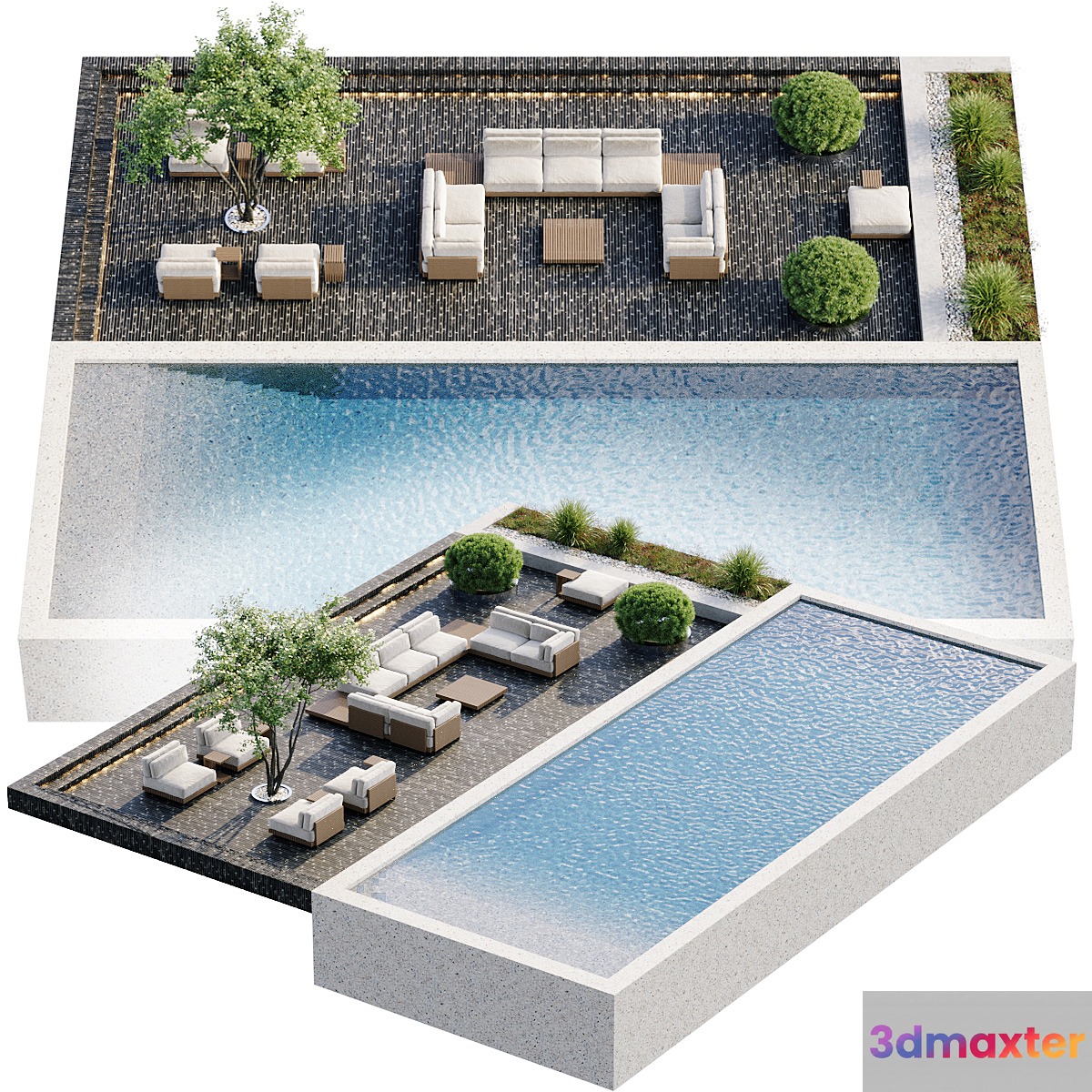 Swimming pool (13.6-16m) 3D Max