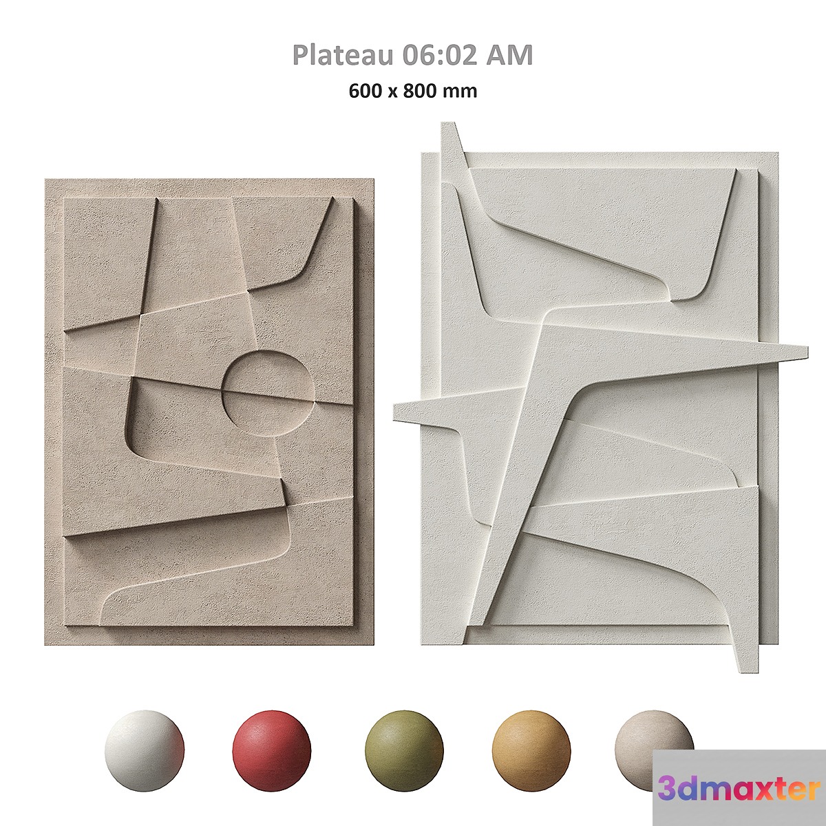 Atelier Plateau. Relief set 13