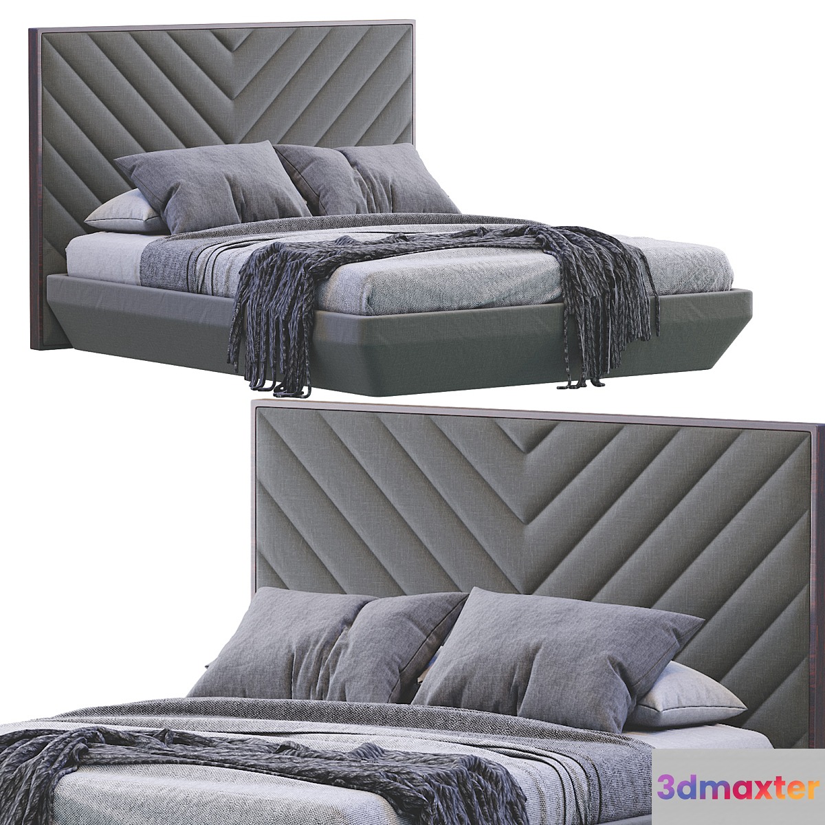 Modern bed 3D Max