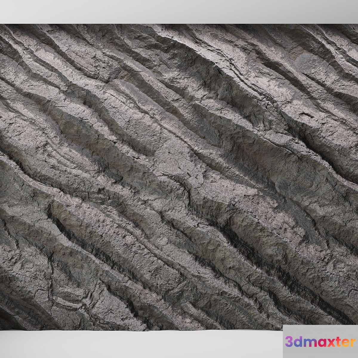 Rock cliff wall №25 3D Max