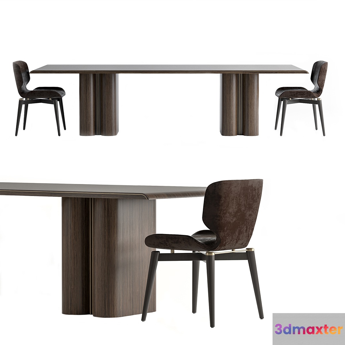 Galimberti Nino Tomo table Egle chair 3D Max