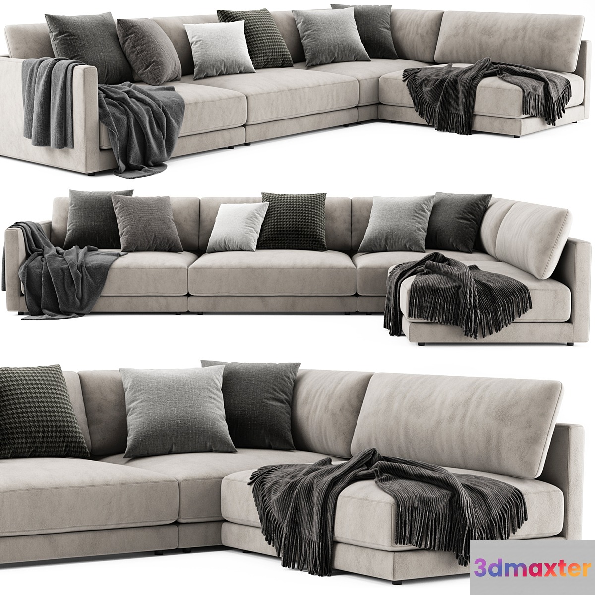 Blanche katarina sofa - No.2 3D Max