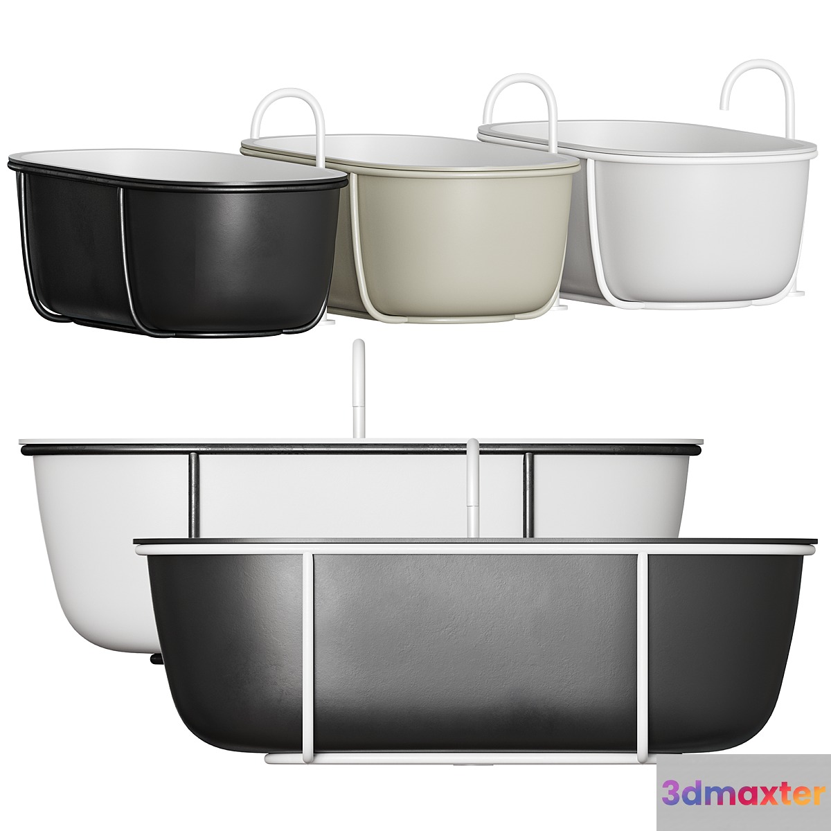 Agape CUNA Bathtub 3D Max