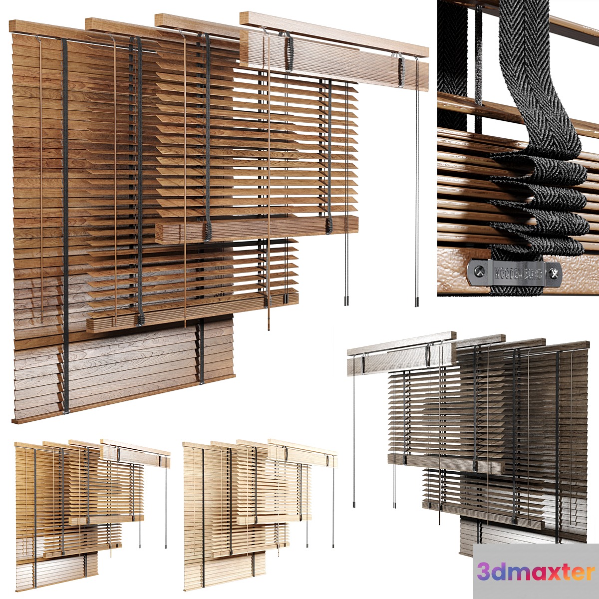 Wooden Blind 02 150cm