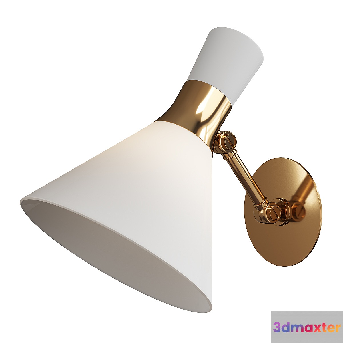 Liam small articulating sconce 3D Max