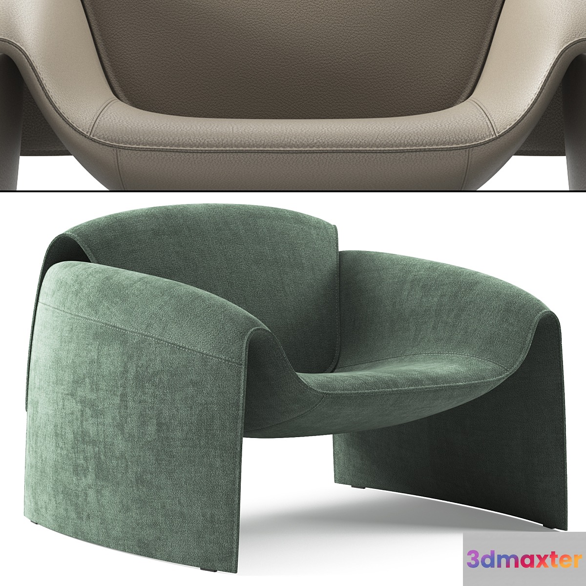 Le Club Armchair By Poliform - No.2 3D Max