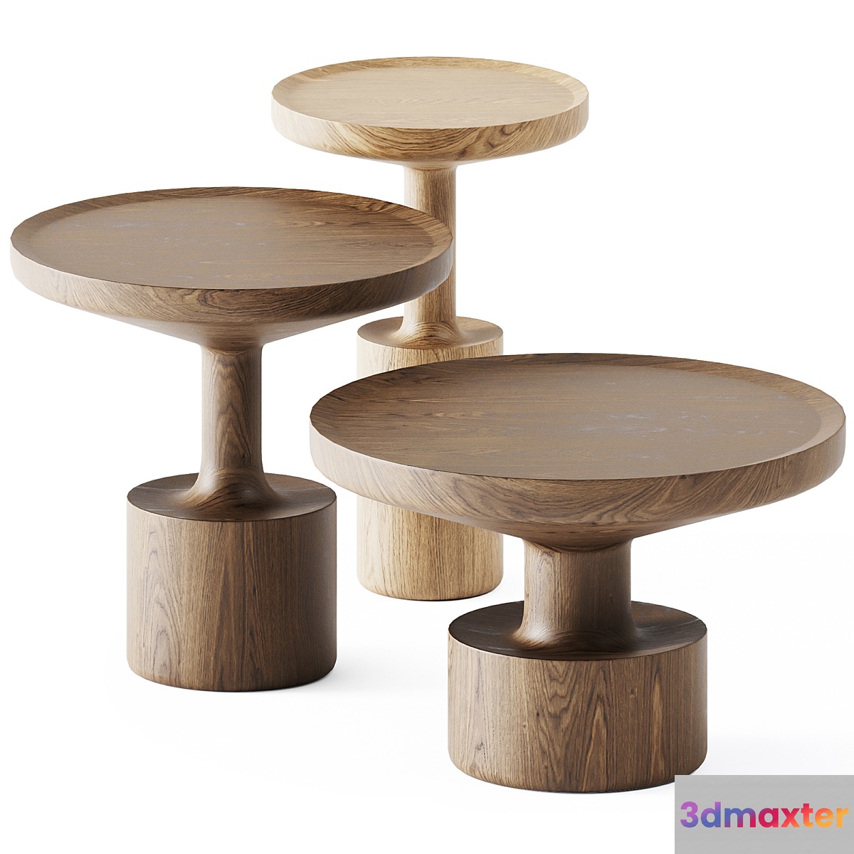 Wooden Coffee Tables Kigi by Linteloo 3D Max