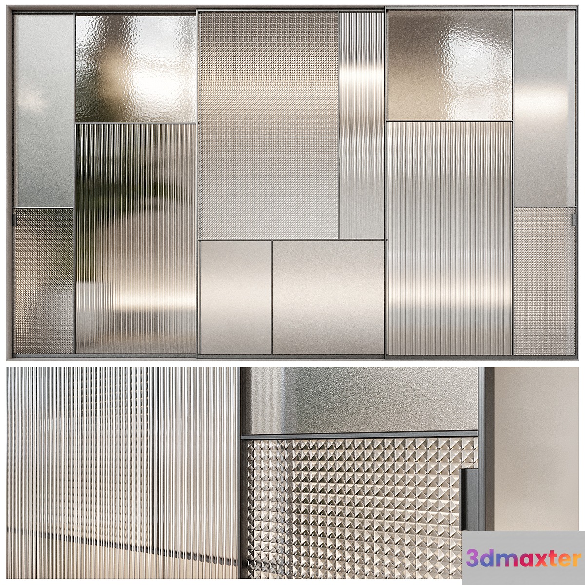 Glass italia sherazade 3D Max