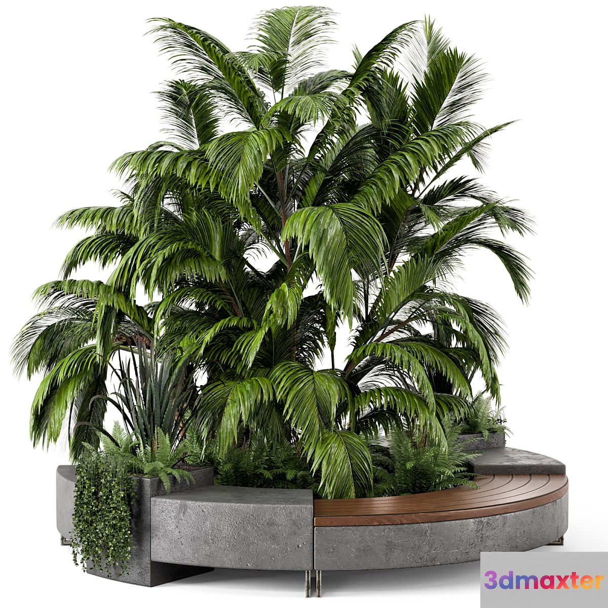Outdoor Garden set bush and Tree - Garden Set 158
