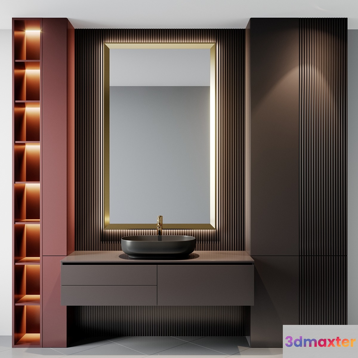bath set 17 3D Max