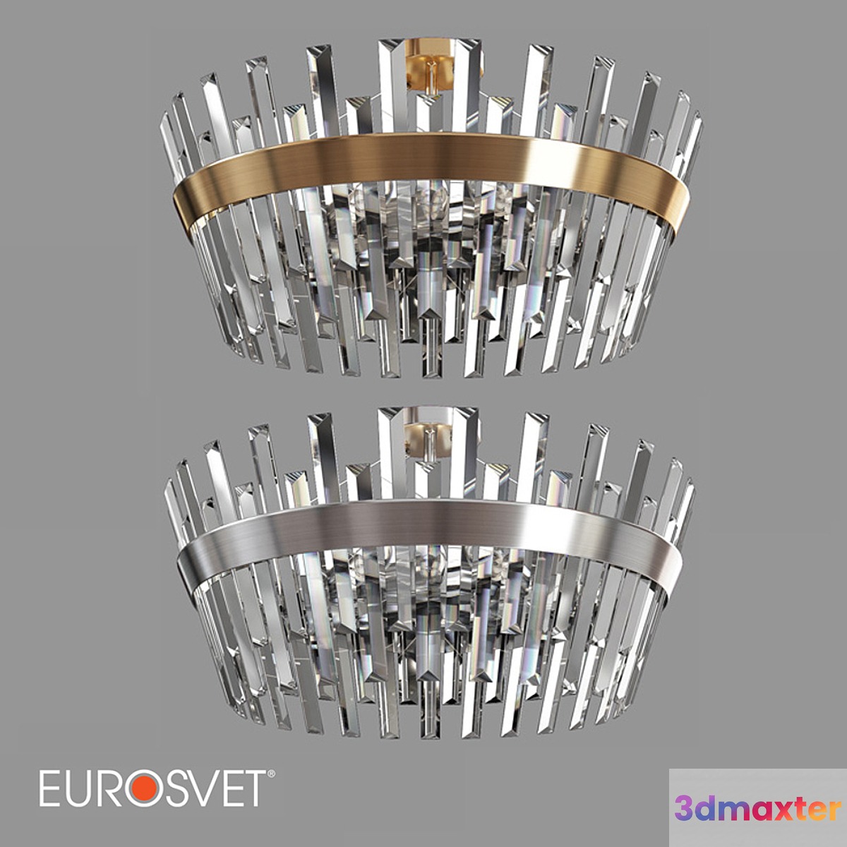 OM Ceiling chandelier with crystal Eurosvet 10111_8 Steccato - No.4