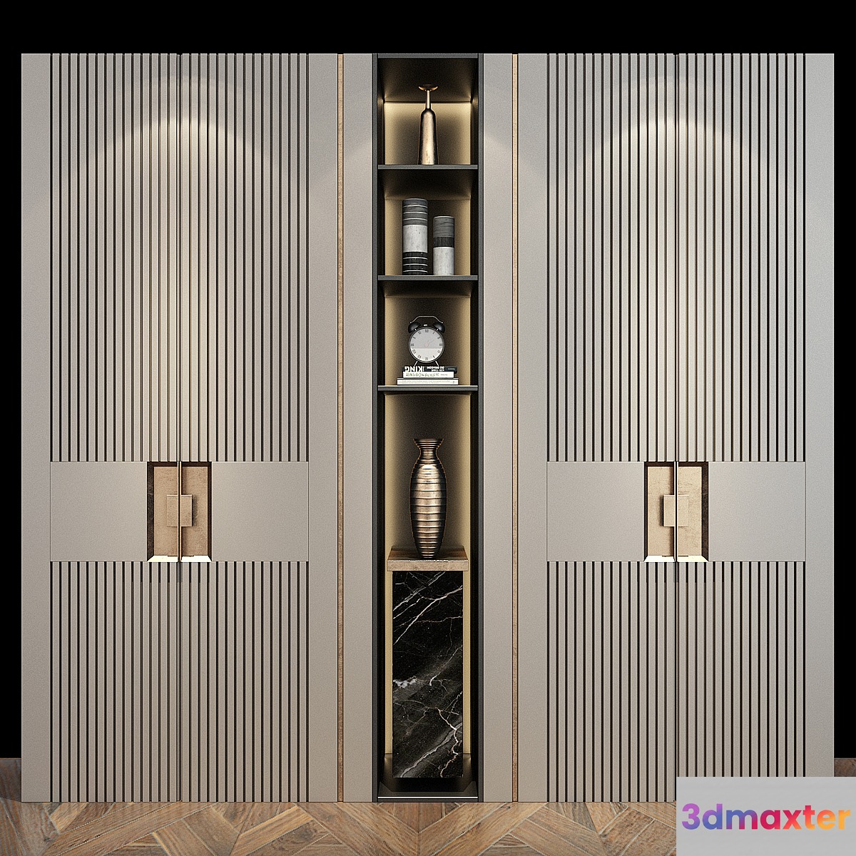 Furniture composition set 205 3D Max