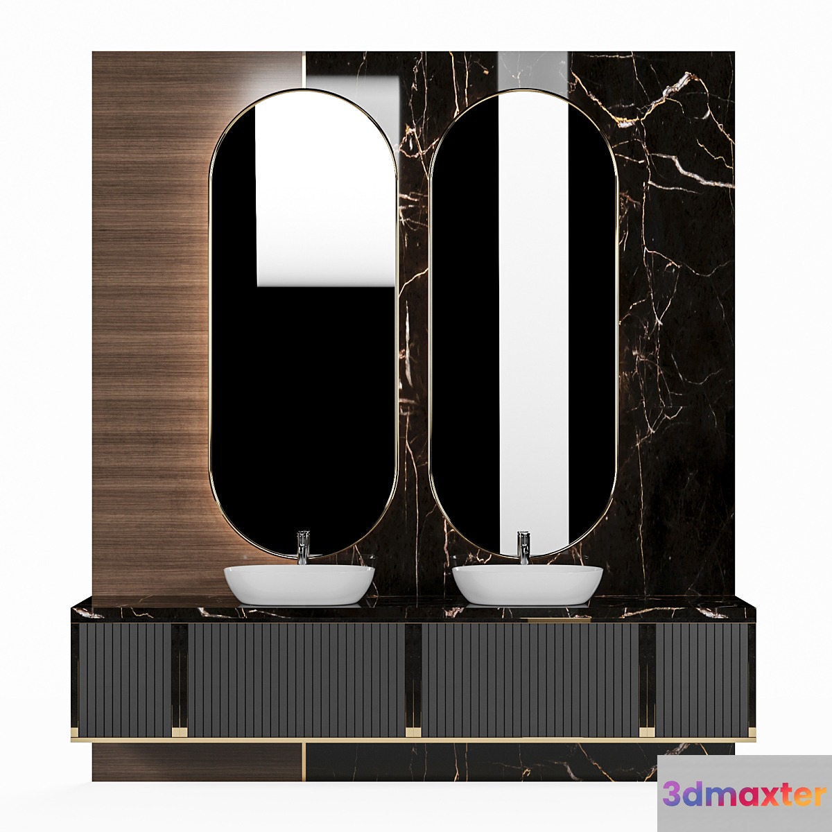 bathroom furniture set 6 3D Max