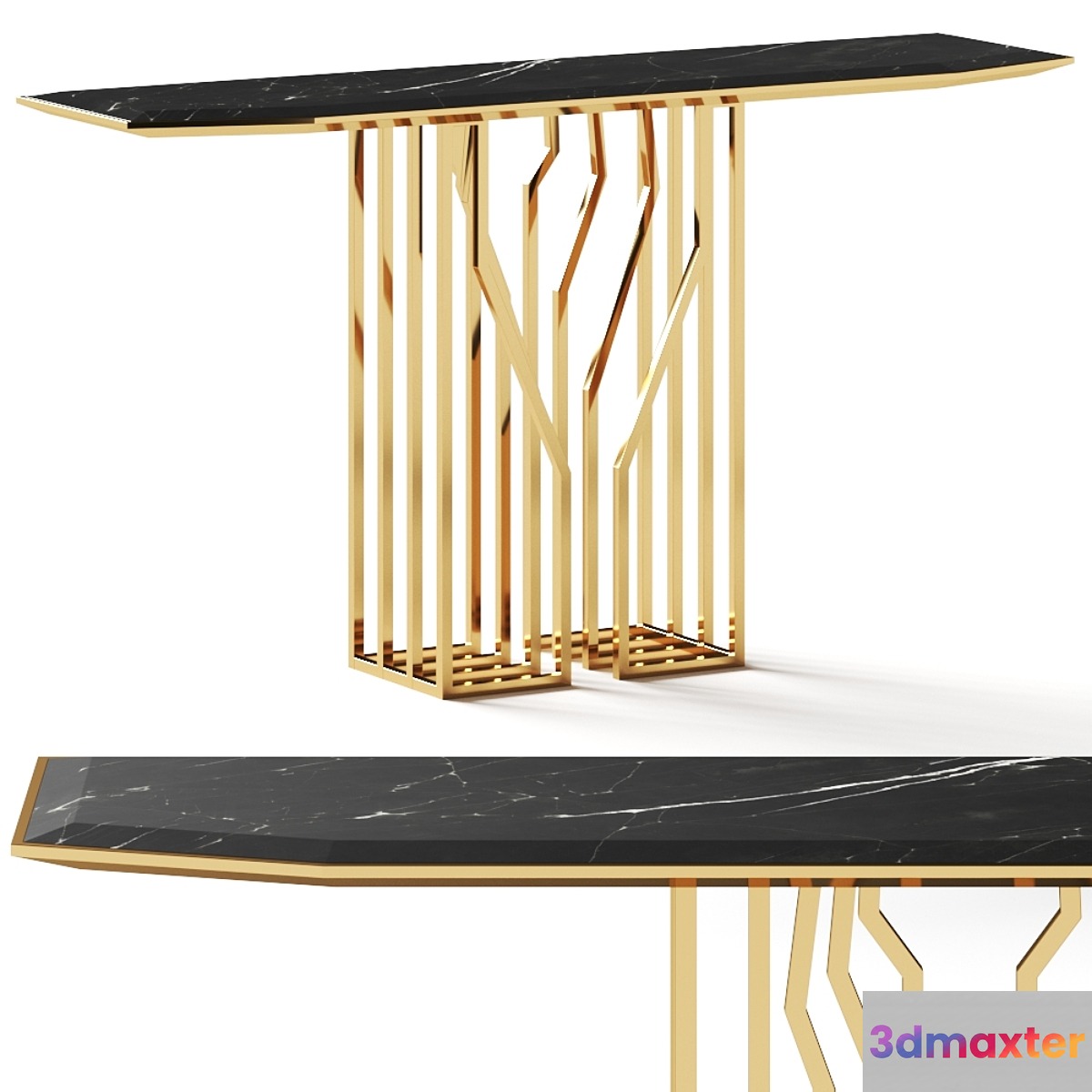 Luxxu Scarp Console Table 3D Max