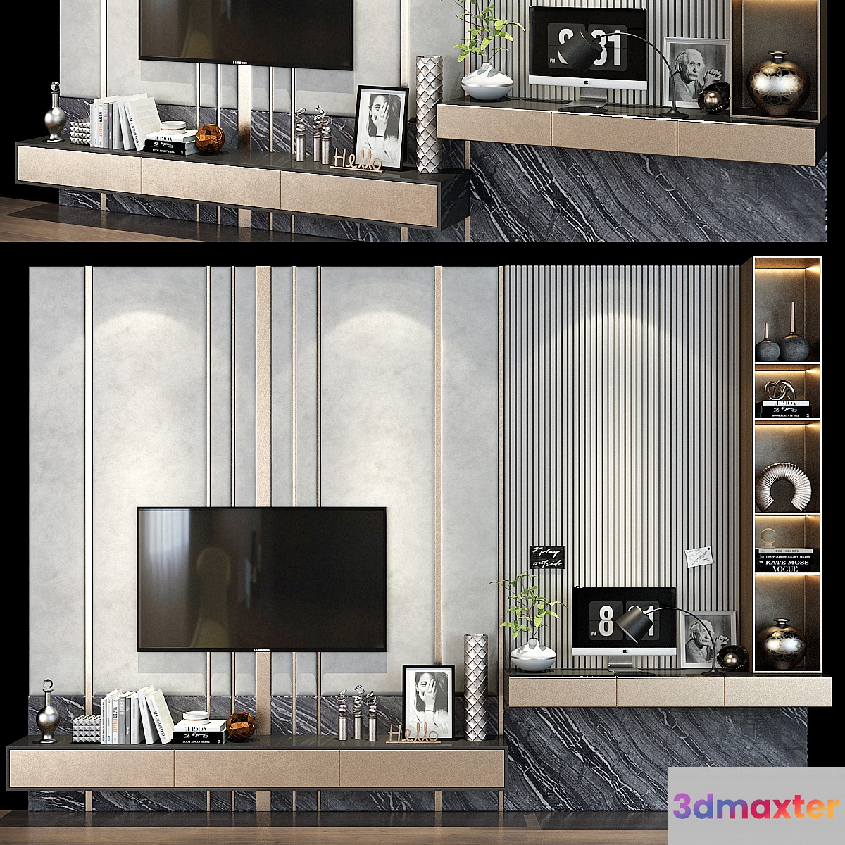 TV shelf 0369 3D Max