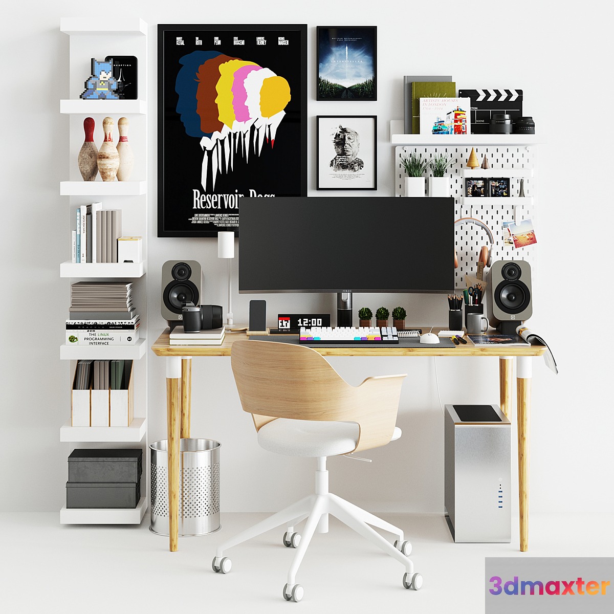 Workplace set with decor IKEA. Sk_2