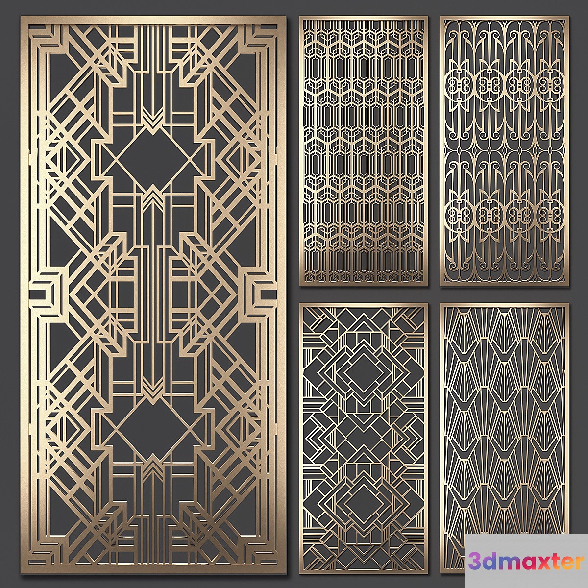 Decorative partition 3D Max