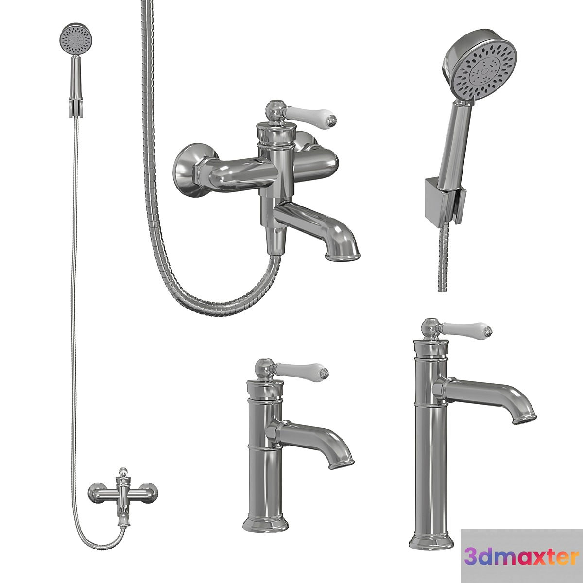 Bathroom sink Oxford IDDIS faucet 3D Max