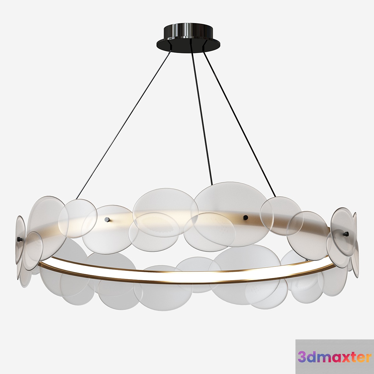 Led chandelier 3D Max