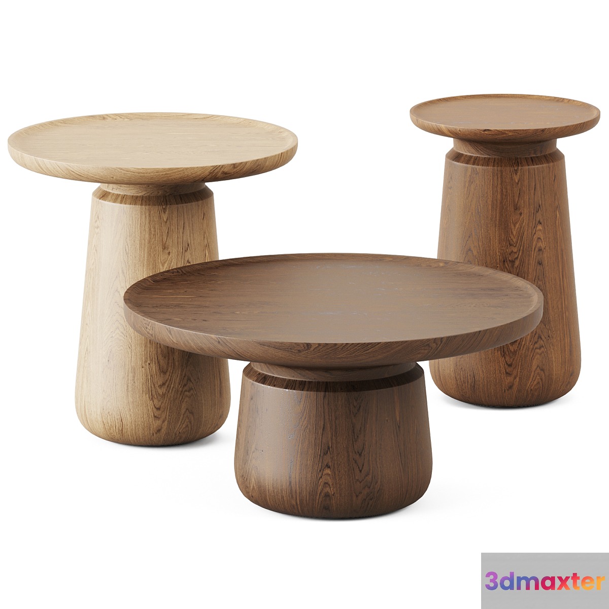 Wooden Coffee Tables Altana by MMairo 3D Max