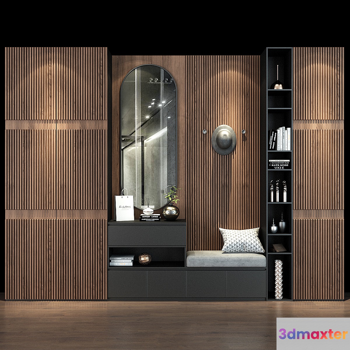 Furniture cabinet 0372 3D Max