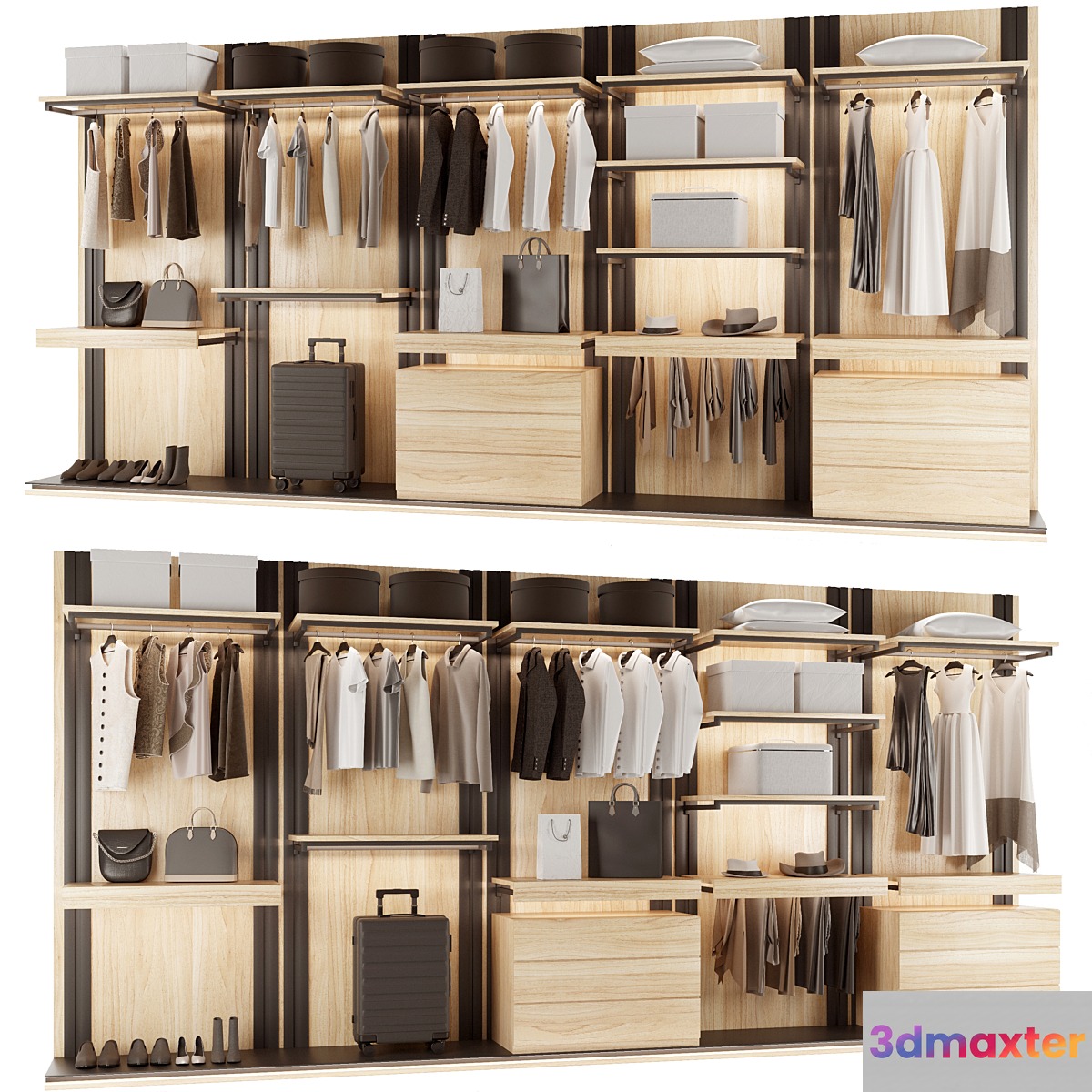 Loft wardrobe 3D Max