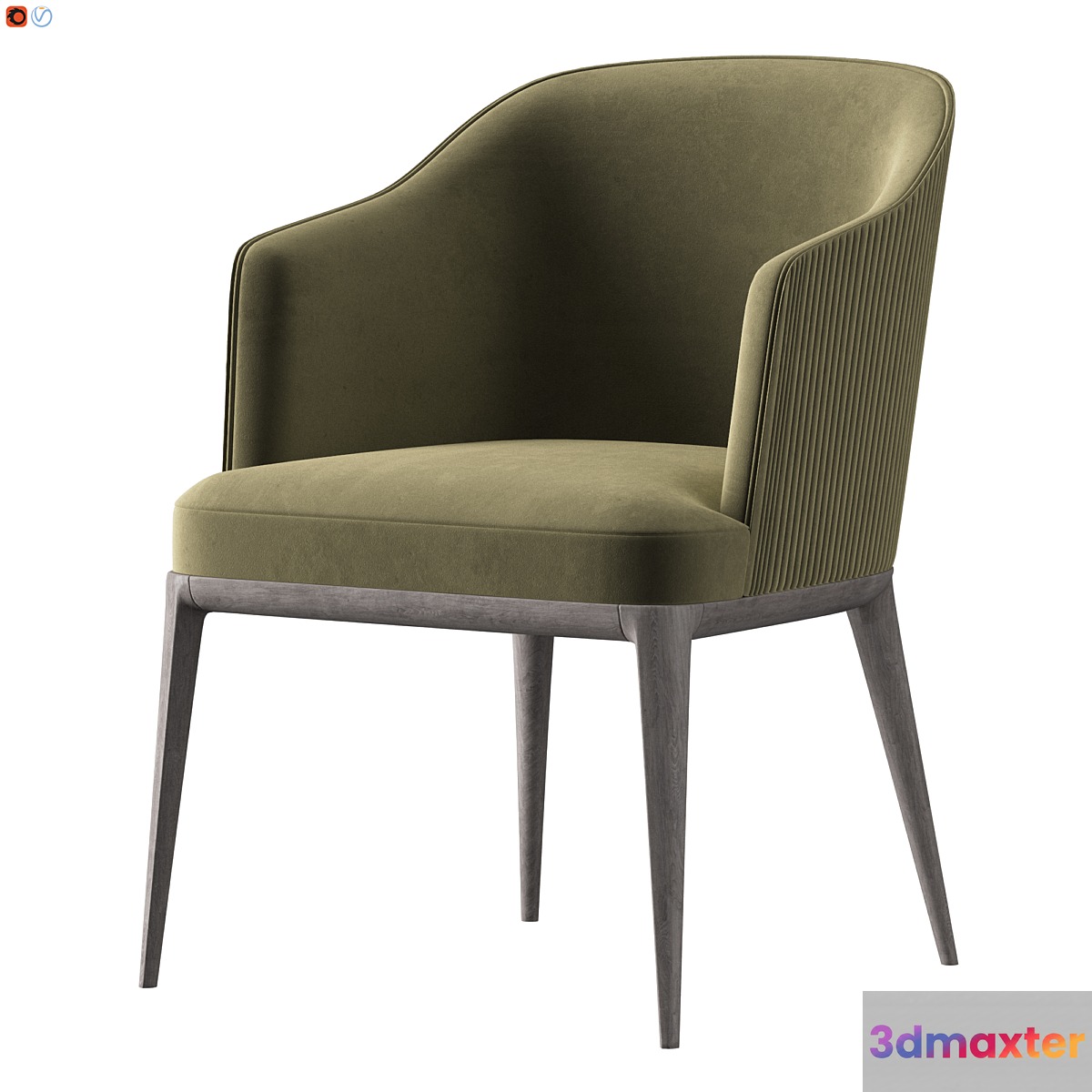 Chair 01 - Velor (Green) - No.2 3D Max