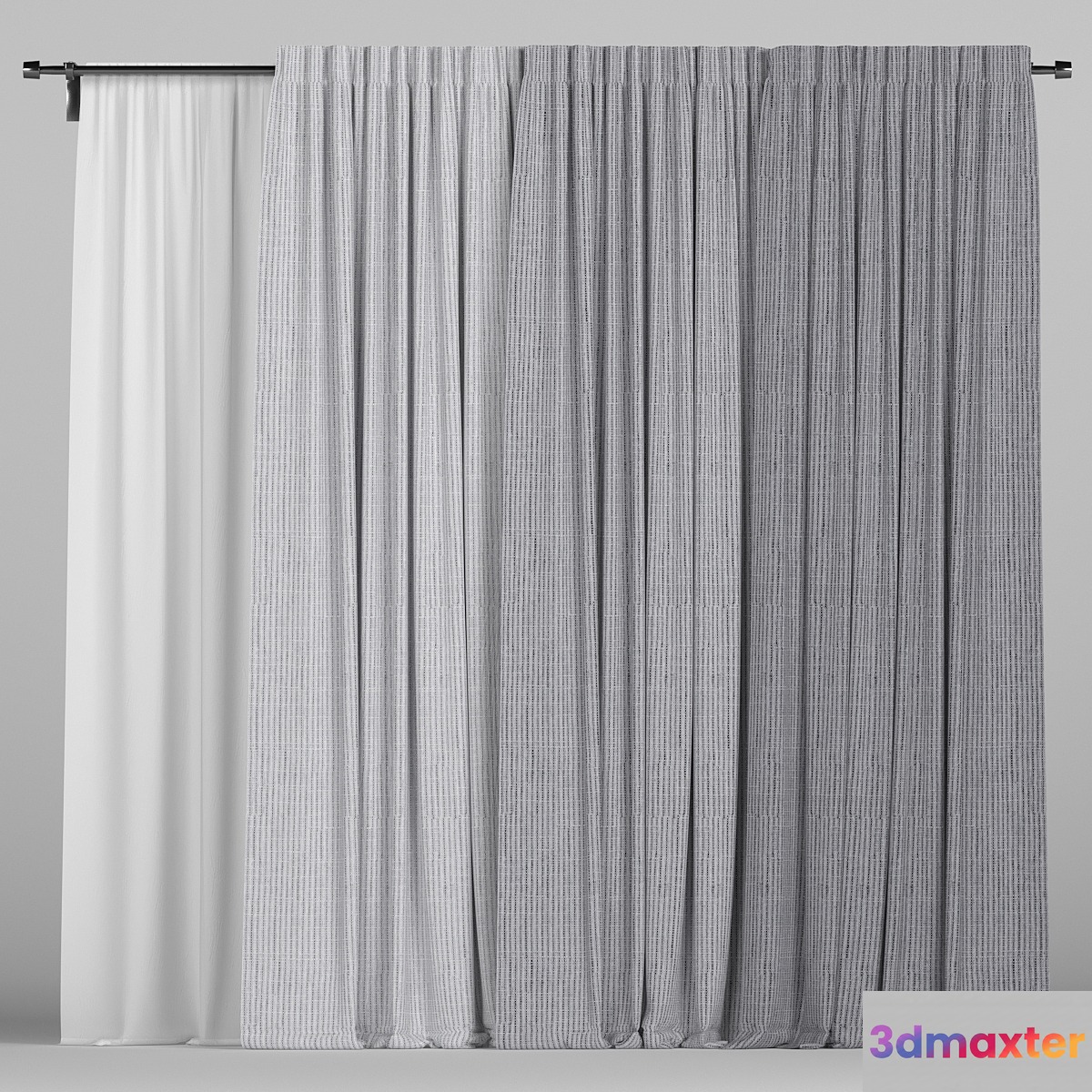 Curtain collection 3D Max