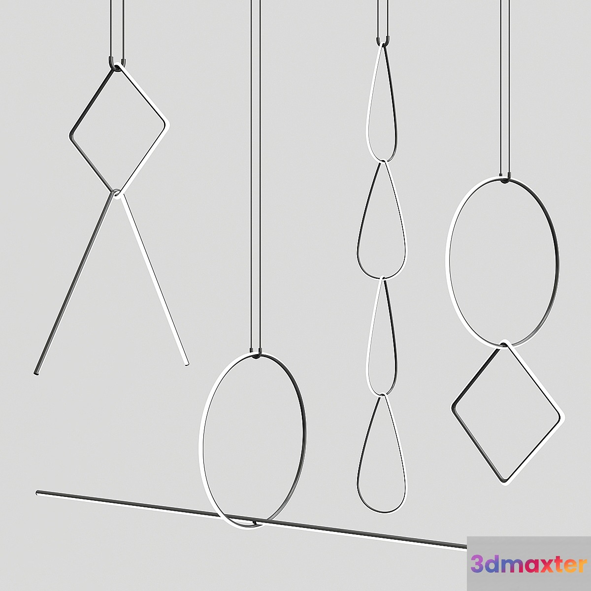 Flos Arrangements Modular Pendant Lamp 3D Max