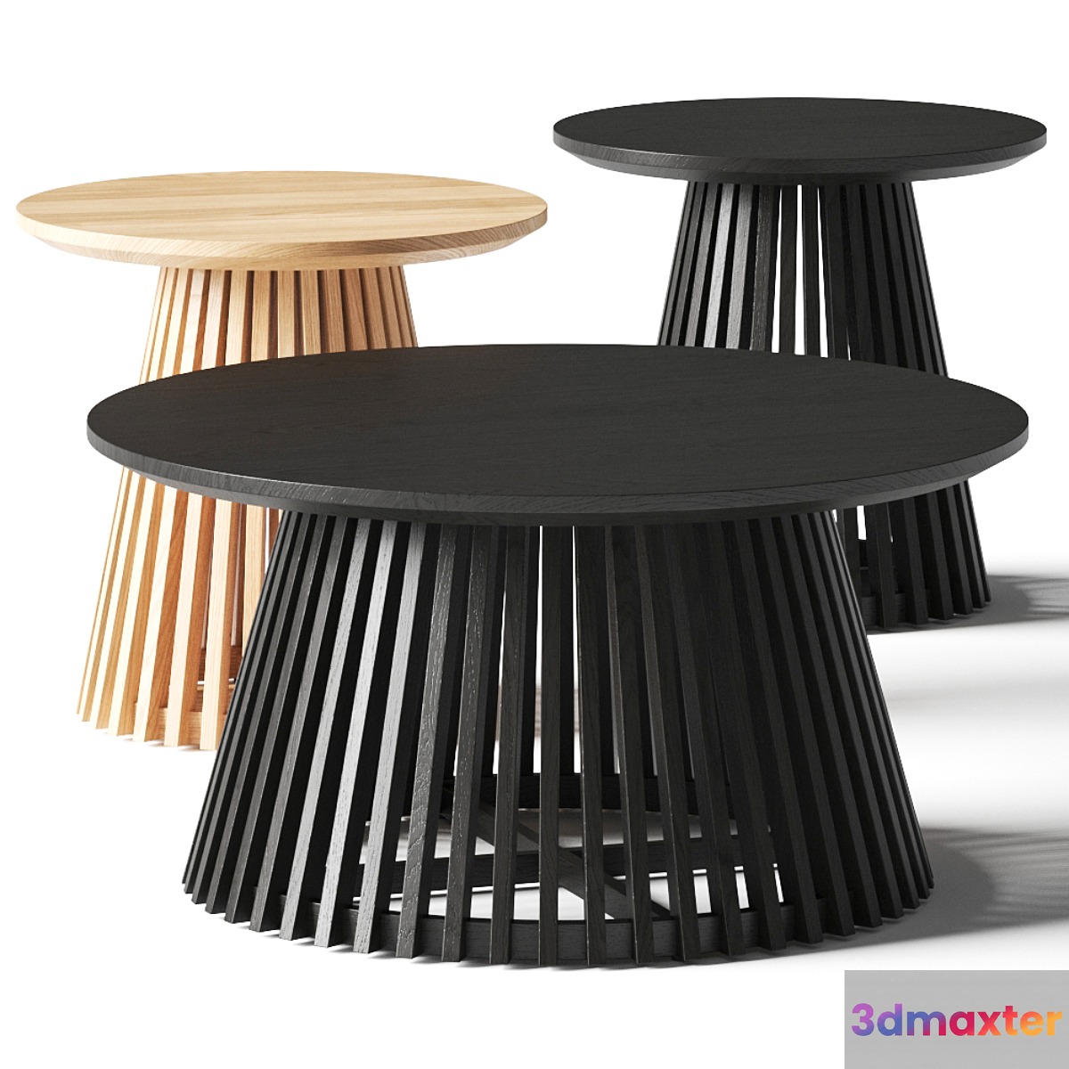 La Forma _ Julia Grup Irune Coffee & Side Tables - No.2 3D Max