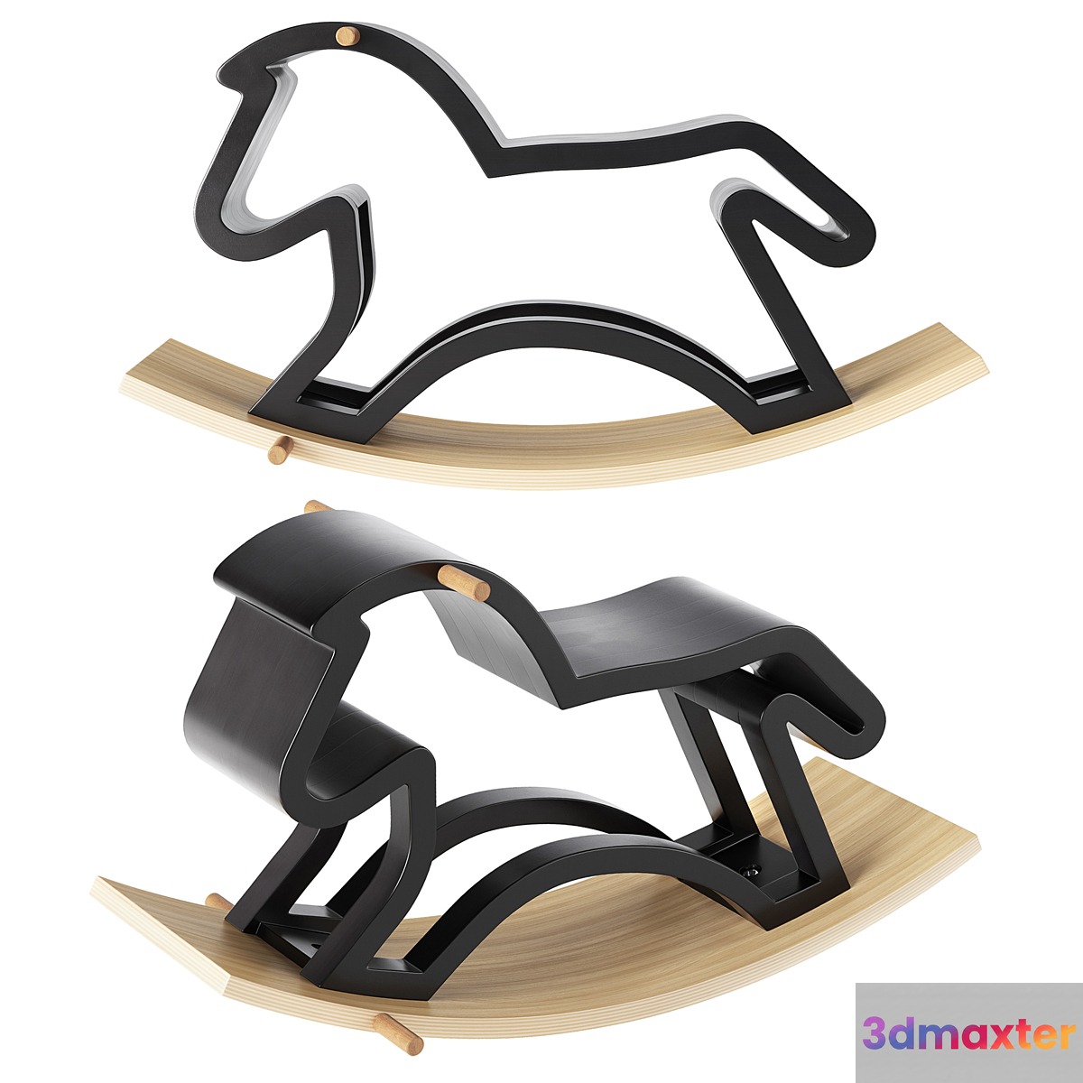 Crate and Barrel Modern Heirloom Rocking Horse