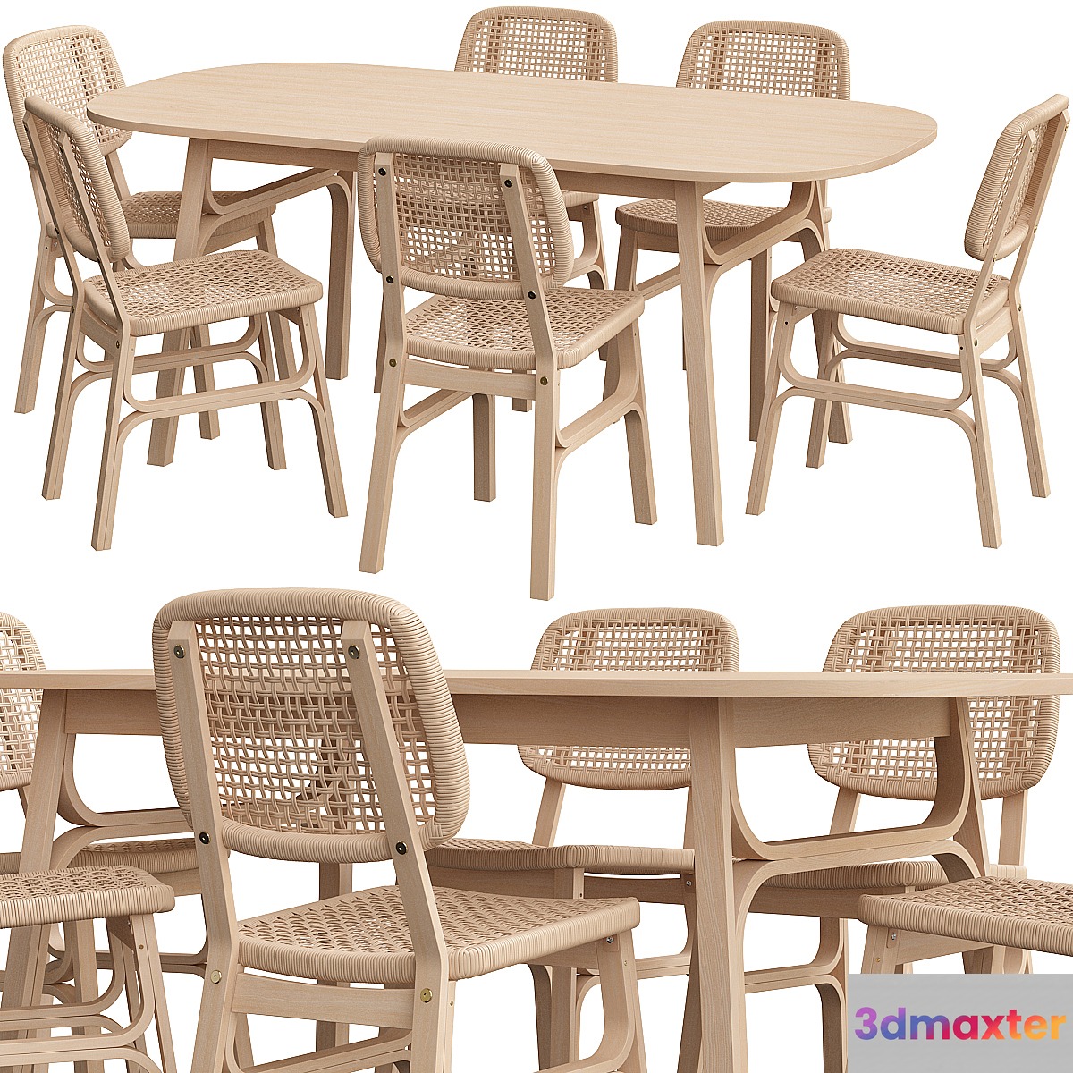 Voxlöv Set Ikea 3D Max