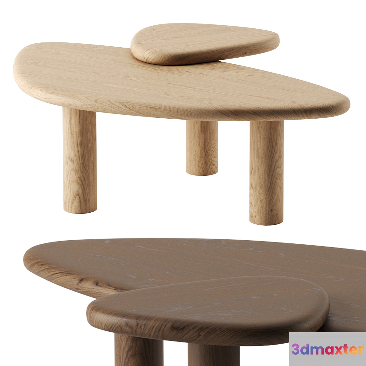 Pipi coffee table by Daniel Boddam 3D Max