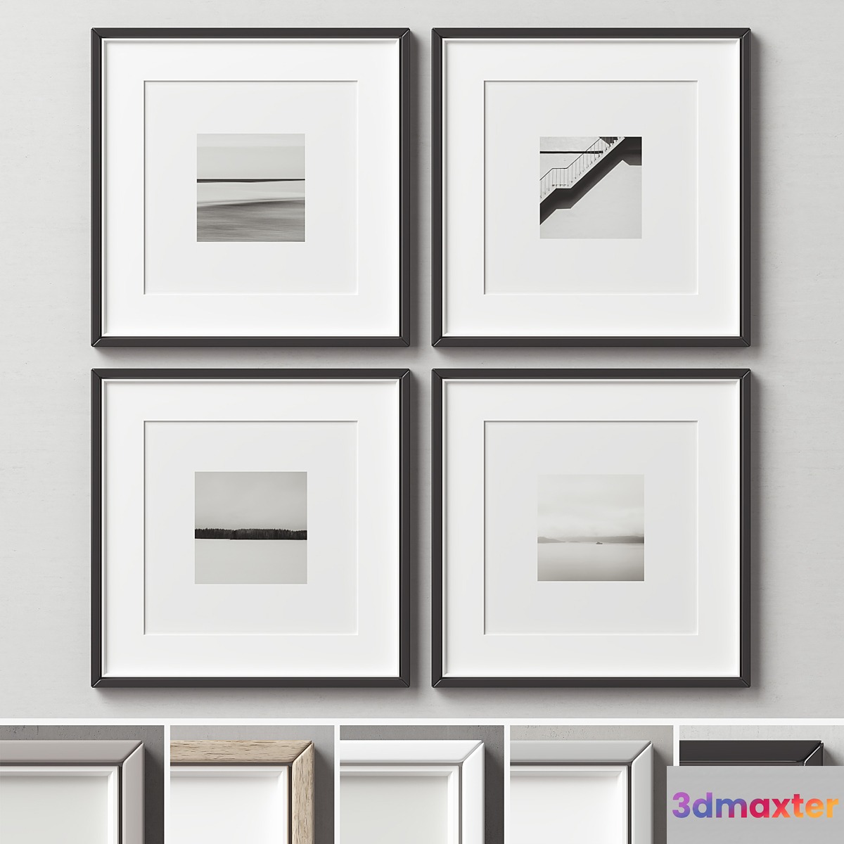Picture Frames Set -271 3D Max