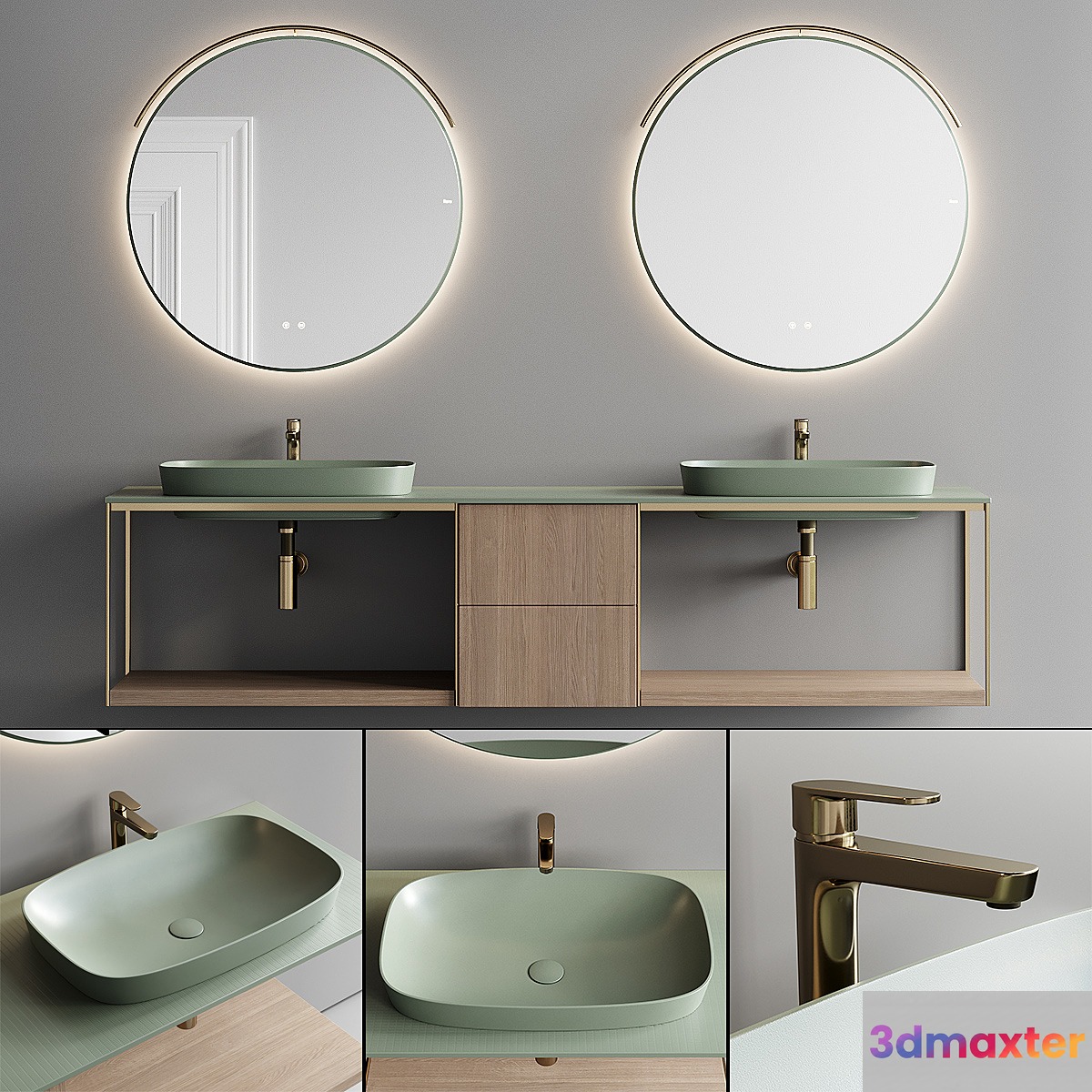 Fiora Sen Vanity Unit Set 3